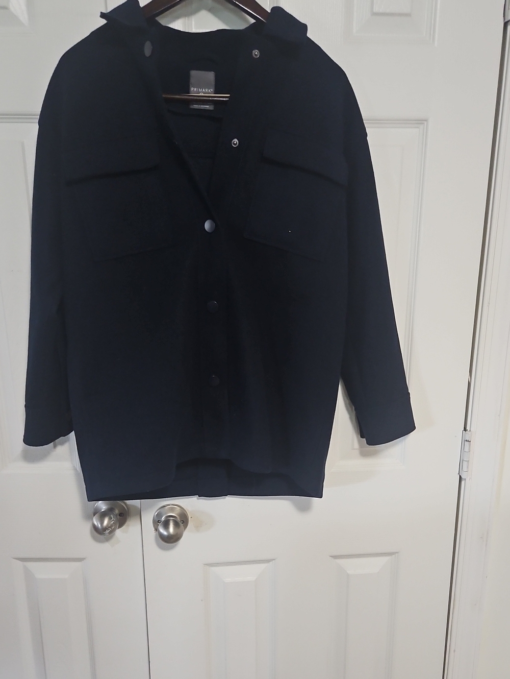 Primark Navy Casual Button-Down Shirt Jacket